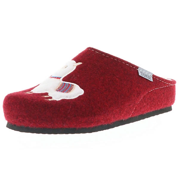Damen Hausschuhe Pantoffeln Pantoletten Slipper Naturwollfilz (Alpaka) Rot/bordeauxrot - Rot 1 Damen Hausschuhe Pantoffeln Pantoletten Slipper Naturwollfilz (Alpaka) Rot/bordeauxrot - Rot
