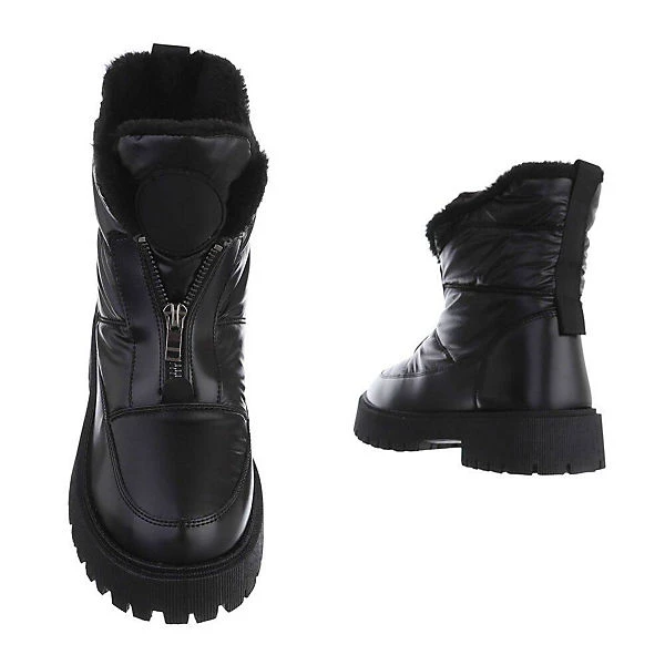 Snowboots Reißverschluss, Blockabsatz, 3 Snowboots Reißverschluss, Blockabsatz, – Bild 3