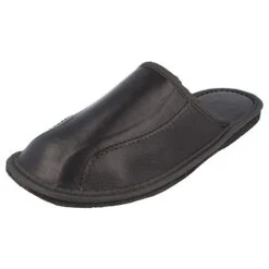 Varde - Kalbsleder - Pantoffeln - Schwarz