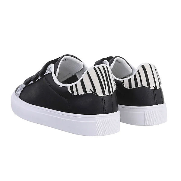 Sneakers Low Klettverschluss, Flach, Metallisch 3 Sneakers Low Klettverschluss, Flach, Metallisch – Bild 3