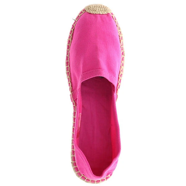 Damen Espadrilles Slipper Flach Bastoptik Pink/magenta - Pink 7 Damen Espadrilles Slipper Flach Bastoptik Pink/magenta - Pink – Bild 7