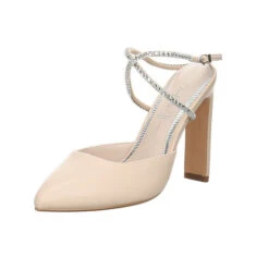 Buffalo Damen Pumps Schuhe Jolie Queen Pumps Elegant Klassisch Synthetik Uni Spangenpumps - Creme