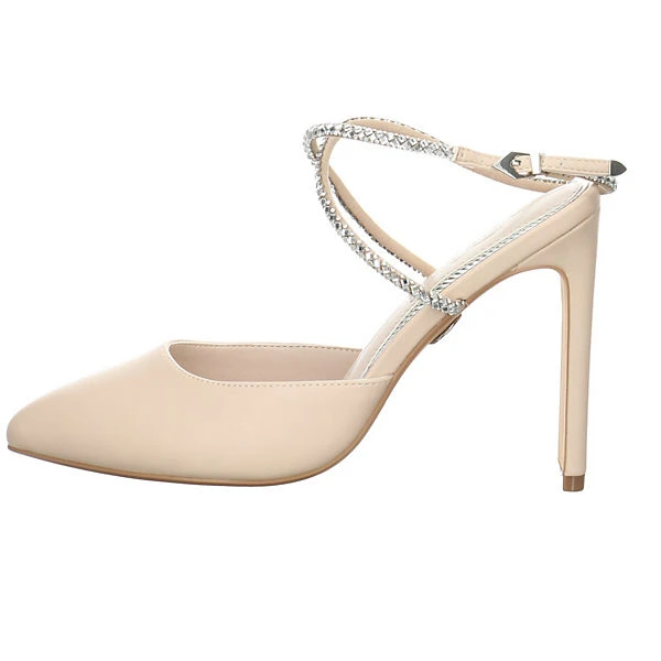 Buffalo Damen Pumps Schuhe Jolie Queen Pumps Elegant Klassisch Synthetik Uni Spangenpumps - Creme 2 Buffalo Damen Pumps Schuhe Jolie Queen Pumps Elegant Klassisch Synthetik Uni Spangenpumps - Creme – Bild 2