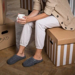 Giesswein Mädchen Und Jungen Hausschuhe/Clogs Geschlossene Hausschuhe - Grau -Schuh Rabatt Geschäft 7274203 07