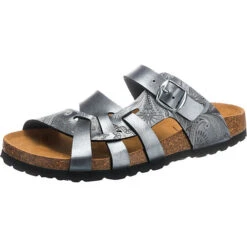 LICO Bioline Flora Komfort-Pantoletten - Anthrazit