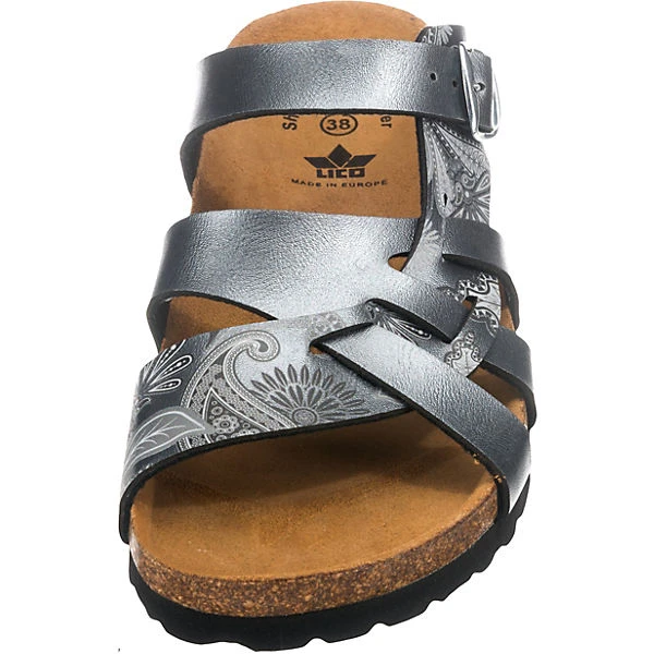 LICO Bioline Flora Komfort-Pantoletten - Anthrazit 3 LICO Bioline Flora Komfort-Pantoletten - Anthrazit – Bild 3