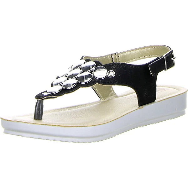 Inblu Damen Zehentrenner Sandaletten Schwarz - Schwarz 1 Inblu Damen Zehentrenner Sandaletten Schwarz - Schwarz