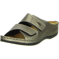 Damen Pantoletten Bronze - Bronze